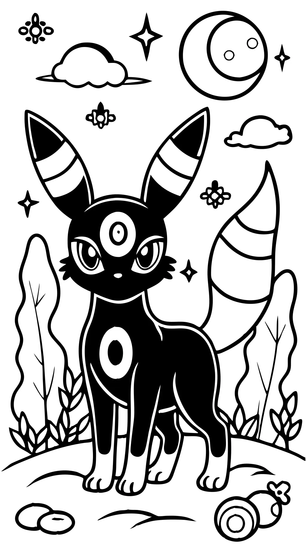 pages à colorier umbreon